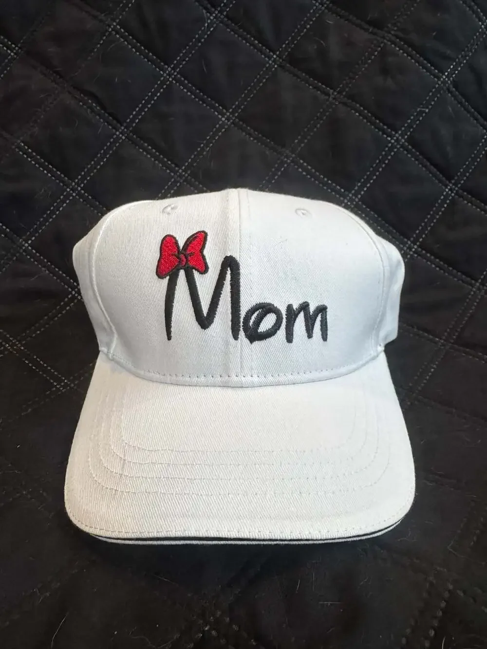 Disney Matching Mickey & Minnie Mouse Embroidered Mom & Dad Baseball Hat Set